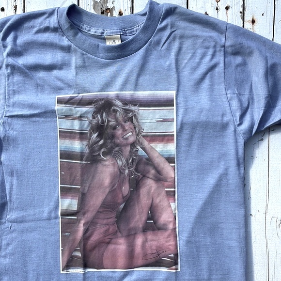 Rare Vintage Farrah Fawcett Tee Shirt - Picture 1 of 5